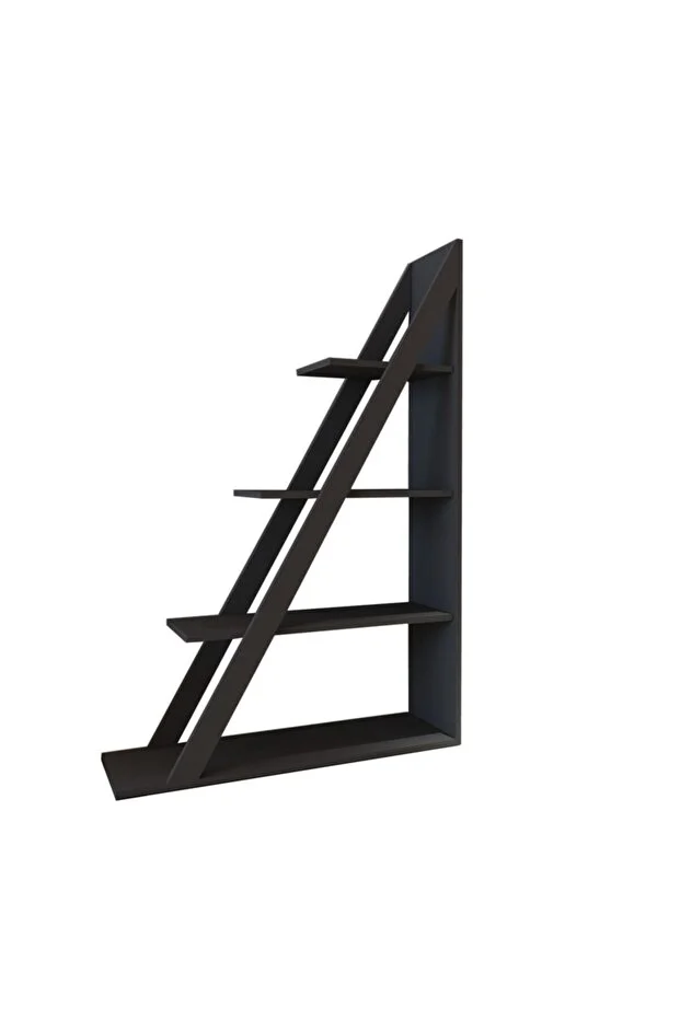 Arven 4 Raflı Kitaplık – Modern Tasarım, Antrasit-Beyaz Renkli Raf Ünitesi